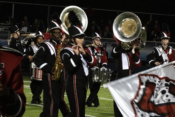 North County High School Marching Band Performing